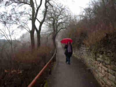 Lisa at Rothenburg ob der Tauer