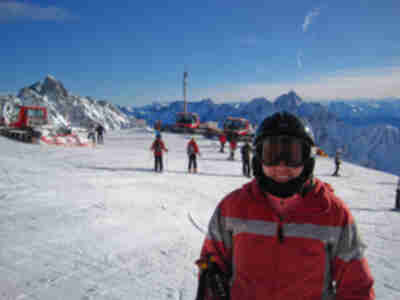 Skiing at Zugspitze