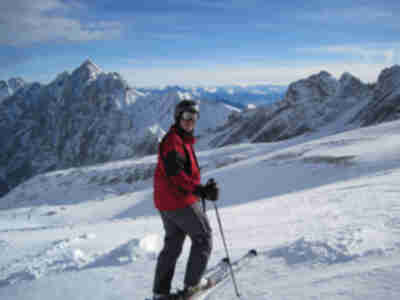Skiing at Zugspitze