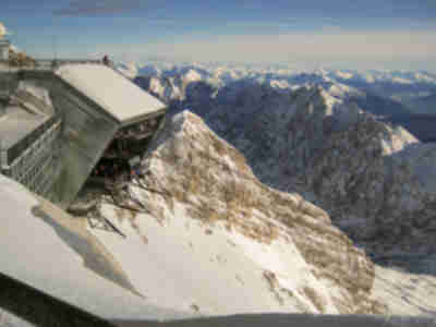 The cable car that leads back to Zugspitzeplatt (the train station)