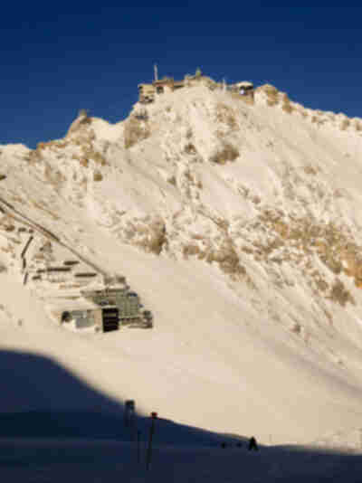 The summit of Zugspitze, in Austria and Germany