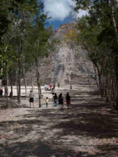 The Nohoch Mul pyramid