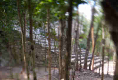 A less excavated pyramid