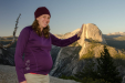 Lisa settles for not having a pony and instead pets Half Dome