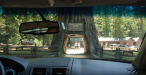 Driving through a tree