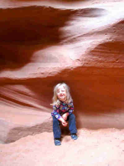 Amy just likes playing in the sand